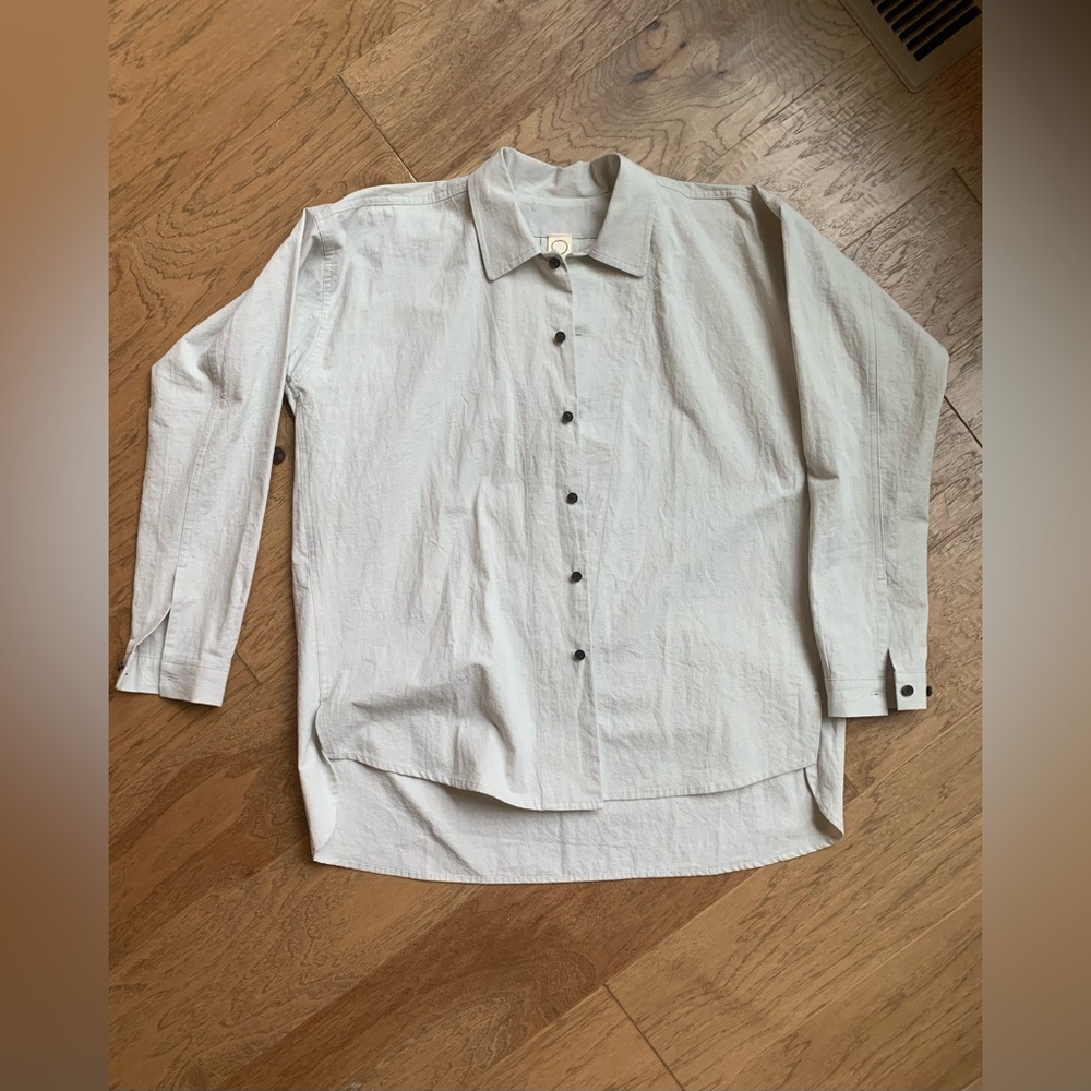 O-Project light gray shirt / made in Japan 🇯🇵 / size XS